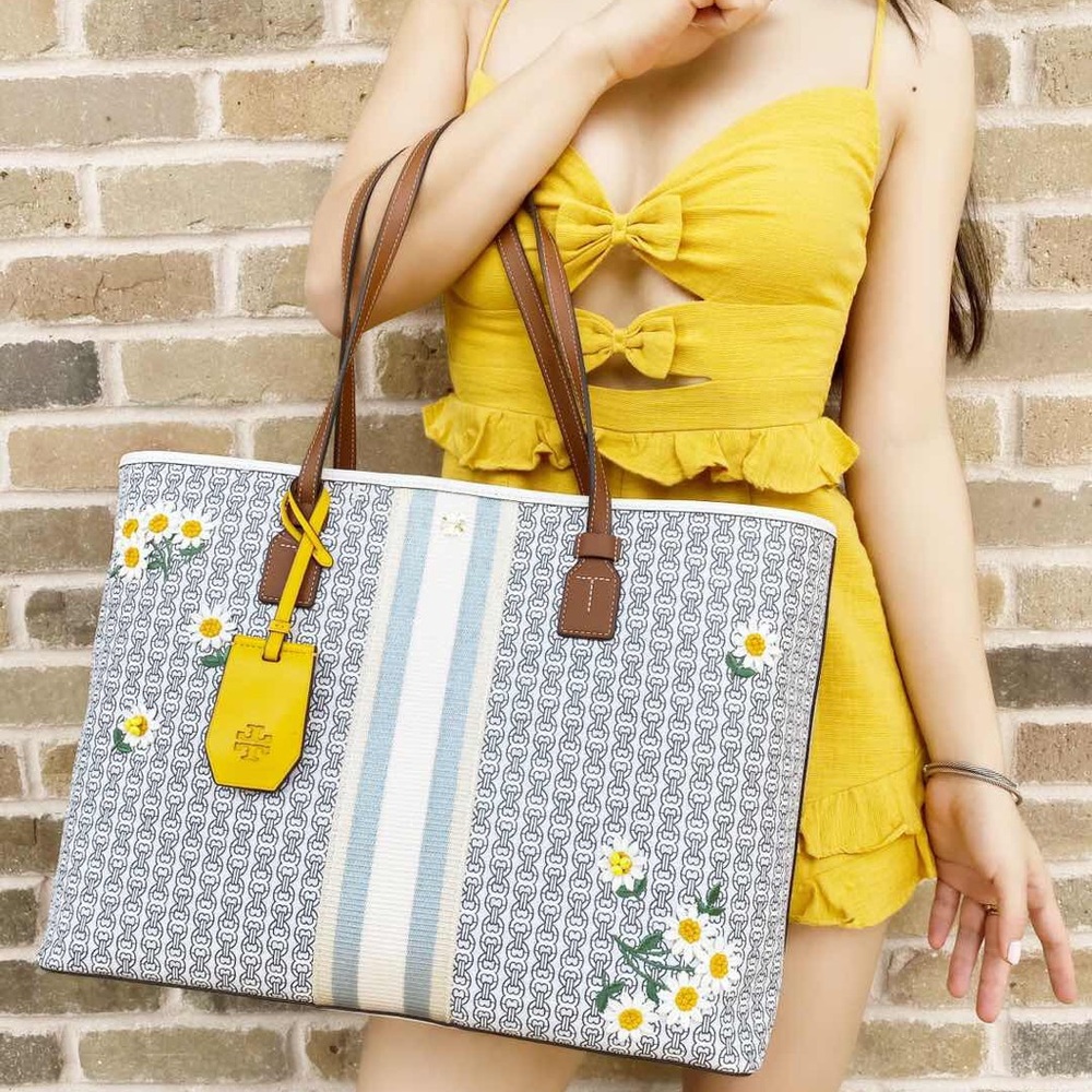 Tory Burch Gemini link large tote Flower - Picture 3 of 6